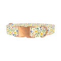Wildflower Meadow Dog Collar - metal rose gold