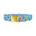 Cherry Fruit Dog Collar - metal gold