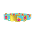 Peace Sunflower Dog Collar - metal rose gold