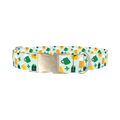 St. Patrick's Day Cheers Dog Collar - metal silver