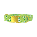 St. Patrick's Day Gnome Dog Collar - metal rose gold