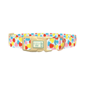 Candy Heart Dog Collar - metal rose gold