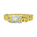 Happy Bees Dog Collar - plastic silver