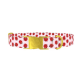 Ladybug Print Dog Collar - metal gold