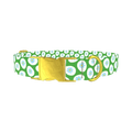 Floral Easter Egg Dog Collar - metal gold