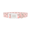 Queen of Hearts Dog Collar - plastic silver