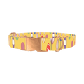 Surfboard Beach Dog Collar - metal rose gold