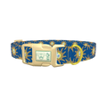Conch Shell Sunburst Dog Collar - plastic gold