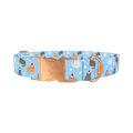 Festive Cat Dog Collar - metal rose gold