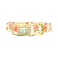 Floral Sweets Dog Collar - plastic gold