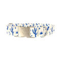 Western Desert Scene Dog Collar - metal gold
