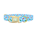 Christmas Bone Dog Collar - plastic gold