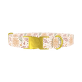 Bohemian Sun and Feather Dog Collar - metal gold
