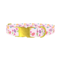 Easter Floral Dog Collar - metal gold