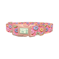 Colorful Donut Dog Collar - plastic rose gold