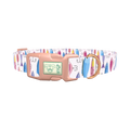 Fishing Lure Pattern Dog Collar - plastic rose gold