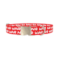 Peace Message Dog Collar - metal silver