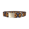 Geometric Star Dog Collar - metal silver
