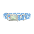 Christmas Snowman Dog Collar - plastic silver