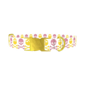 Multicolor Skull Dog Collar - metal gold