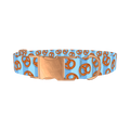Pretzel Pattern Dog Collar - metal rose gold