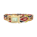 Tribal Rhombus Star Dog Collar - plastic gold