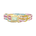 Positive Vibes Text Dog Collar - plastic gold