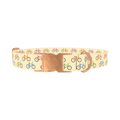 Colorful Bicycle Dog Collar - metal rose gold