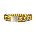 Gold Chain Link Dog Collar - metal silver