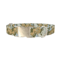 Camouflage Splatter Dog Collar - metal silver
