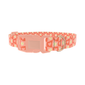 Heart and Daisy Dog Collar - plastic rose gold