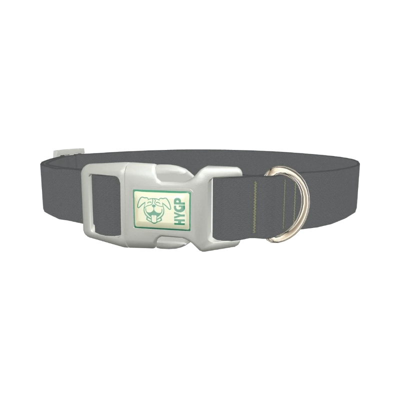 Smoked Pearl Color Dog Collar - plastic silver
