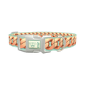 Rose Gold Chain Dog Collar - plastic silver