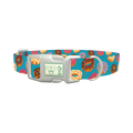 Donut Pattern Dog Collar - plastic silver