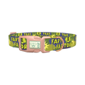 Comic Explosion Dog Collar - plastic rose gold