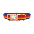 Geometric Stripes Dog Collar - plastic rose gold
