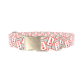 Queen of Hearts Dog Collar - metal silver
