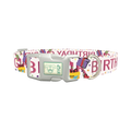 Birthday Celebration Dog Collar - plastic silver