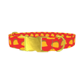 Taco Pattern Dog Collar - metal gold