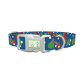 Ping Pong Paddle Dog Collar - plastic silver