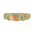 Yellow Daffodil Dog Collar - metal rose gold