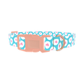 Easter Egg Heart Dog Collar - plastic rose gold