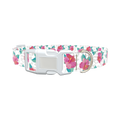 Leopard Floral Dog Collar - plastic rose gold