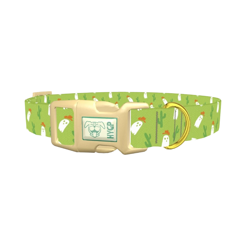 Western Ghost Dog Collar - plastic gold