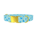 Winter Cat Dog Collar - metal gold