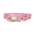 Santa Hat Candy Cane Dog Collar - plastic rose gold