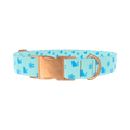 Winter Cat Dog Collar - metal rose gold