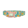 Floral Narcissus Dog Collar - plastic rose gold