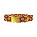 Halloween Pumpkin Dog Collar - metal gold