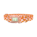 Croissant Pattern Dog Collar - plastic rose gold